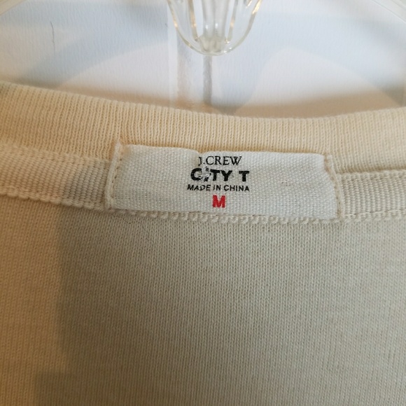 J. Crew City T Cream Cardigan Ruffle Bow - Picture 4 of 4